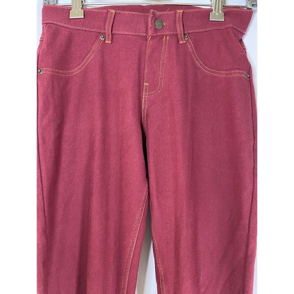 HUE Maroon Skinny Stretch Slacks‎ Pants Size S - Picture 1 of 11